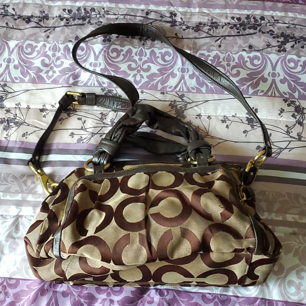 Coach Brown & Tan purse
